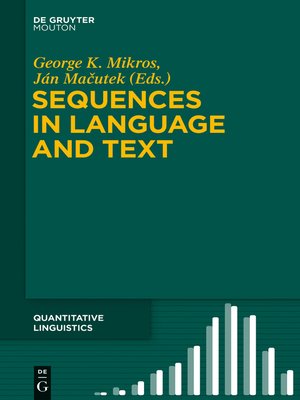 cover image of Sequences in Language and Text